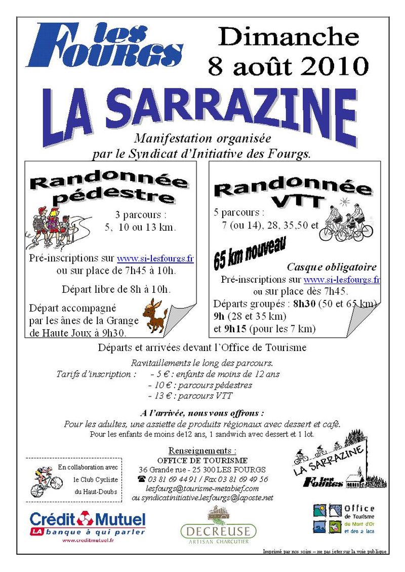 Affiche Sarrazine 2010