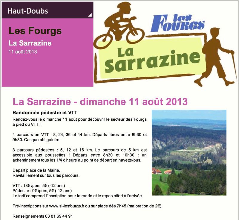 Affiche sarrazine 2013