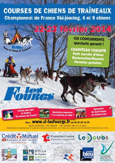 Affiche chiens traineaux 2014