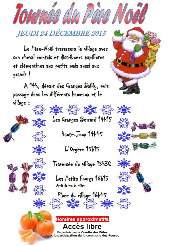 Affiche Père-Noël Les Fourgs