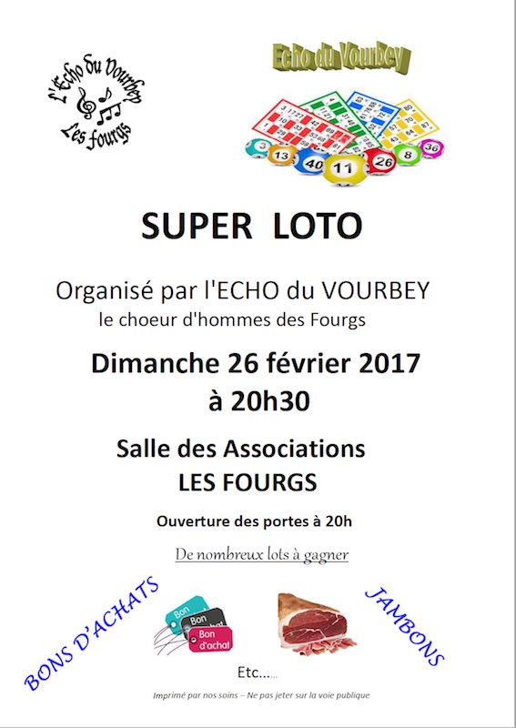 Affiche loto EDV