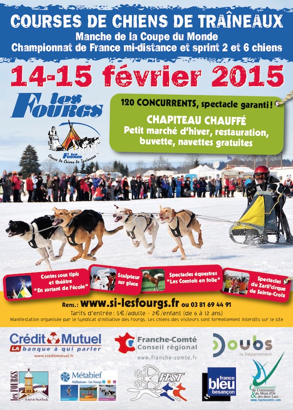 Affiche chiens de traineaux - copie