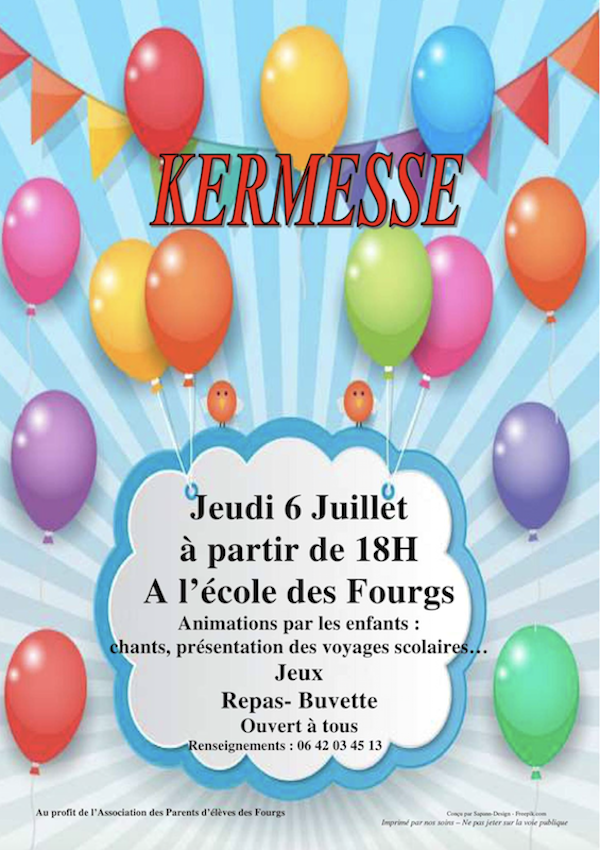 Kermesse 6 juillet 2017