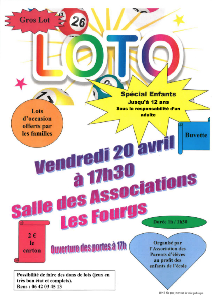 Loto Association Parents Elèves