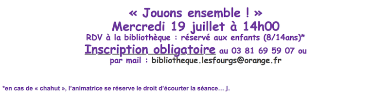 Jouons ensemble bibliothèque copie