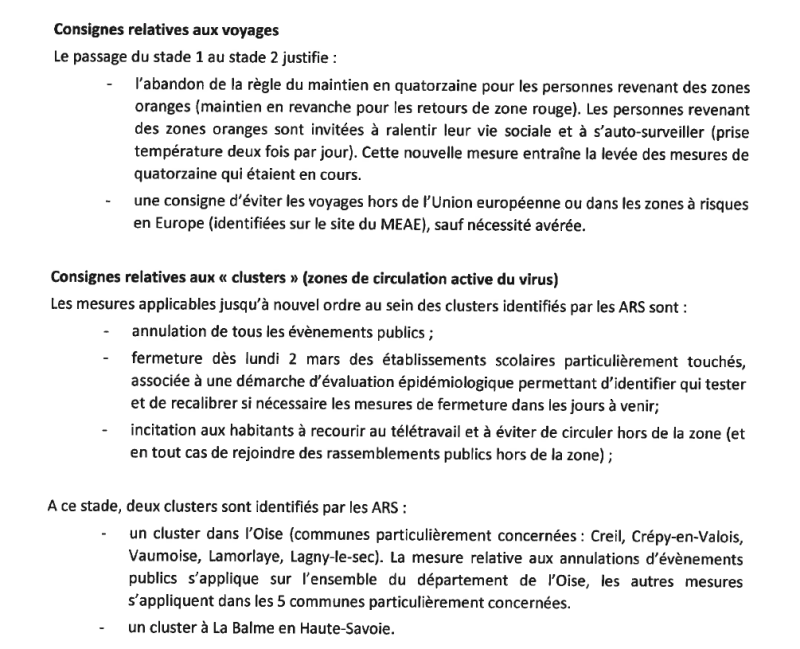 Consignes COVID-19 2