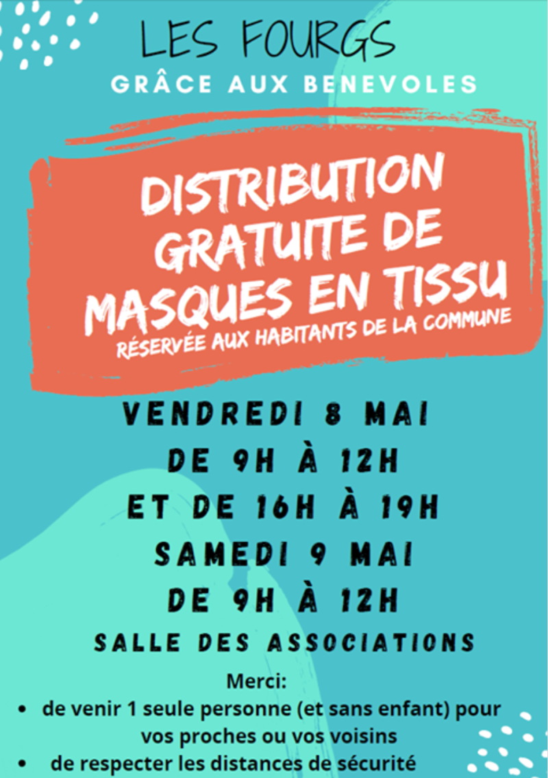 Affiche distribution masques