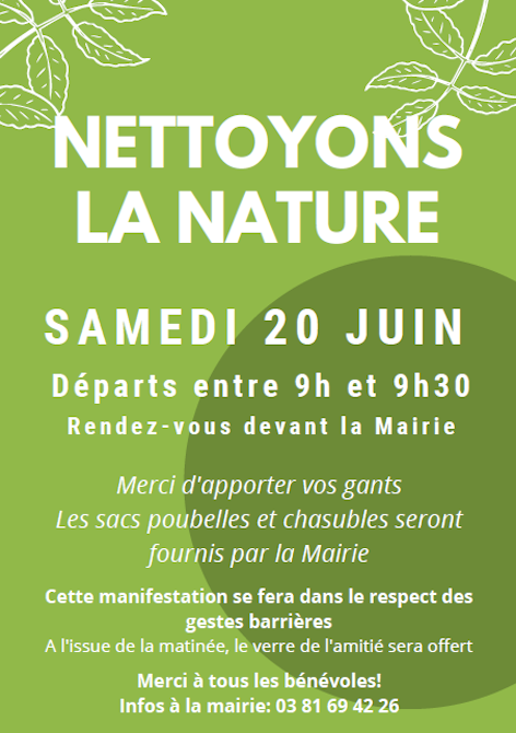 Nettoyons la nature 2020