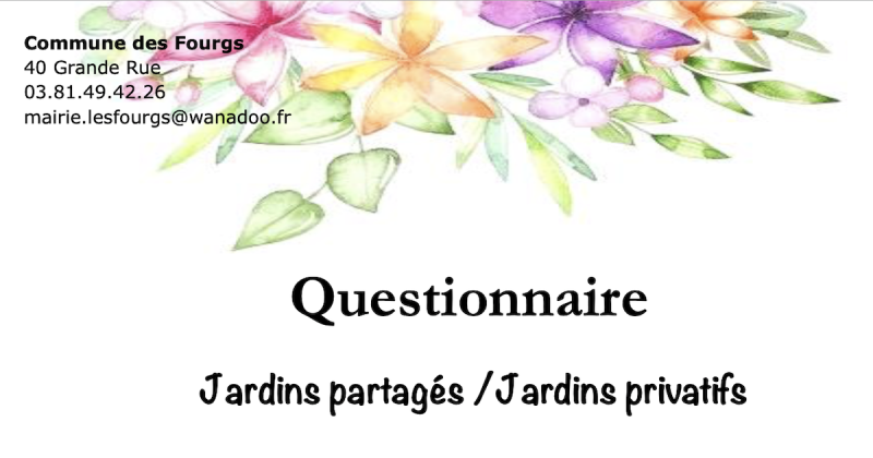 Questionnaire Jardins partagés