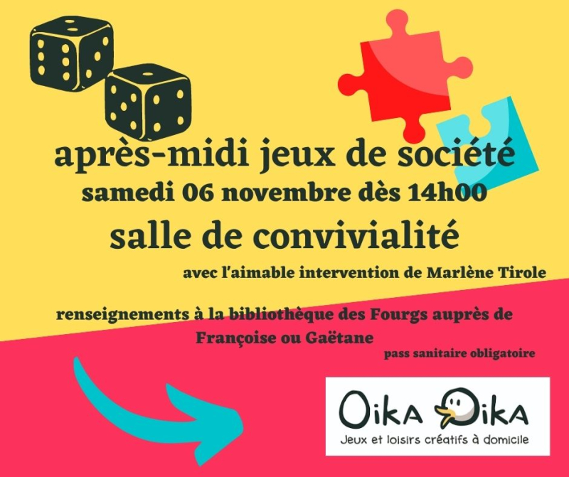 Après-midi jeux de société